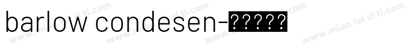 barlow condesen字体转换